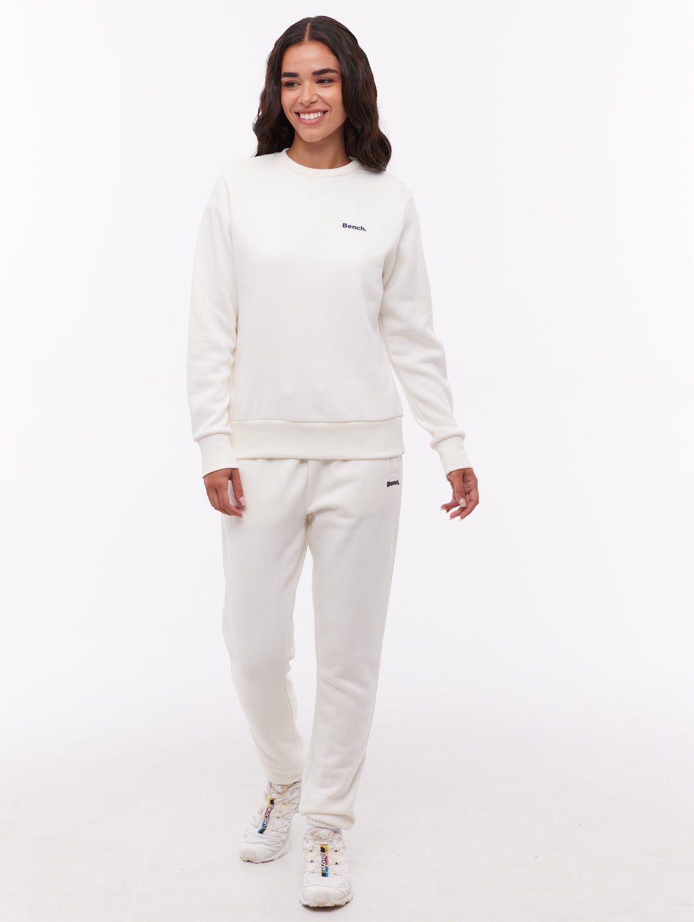 Keli White Crews Small Logo Shot 1