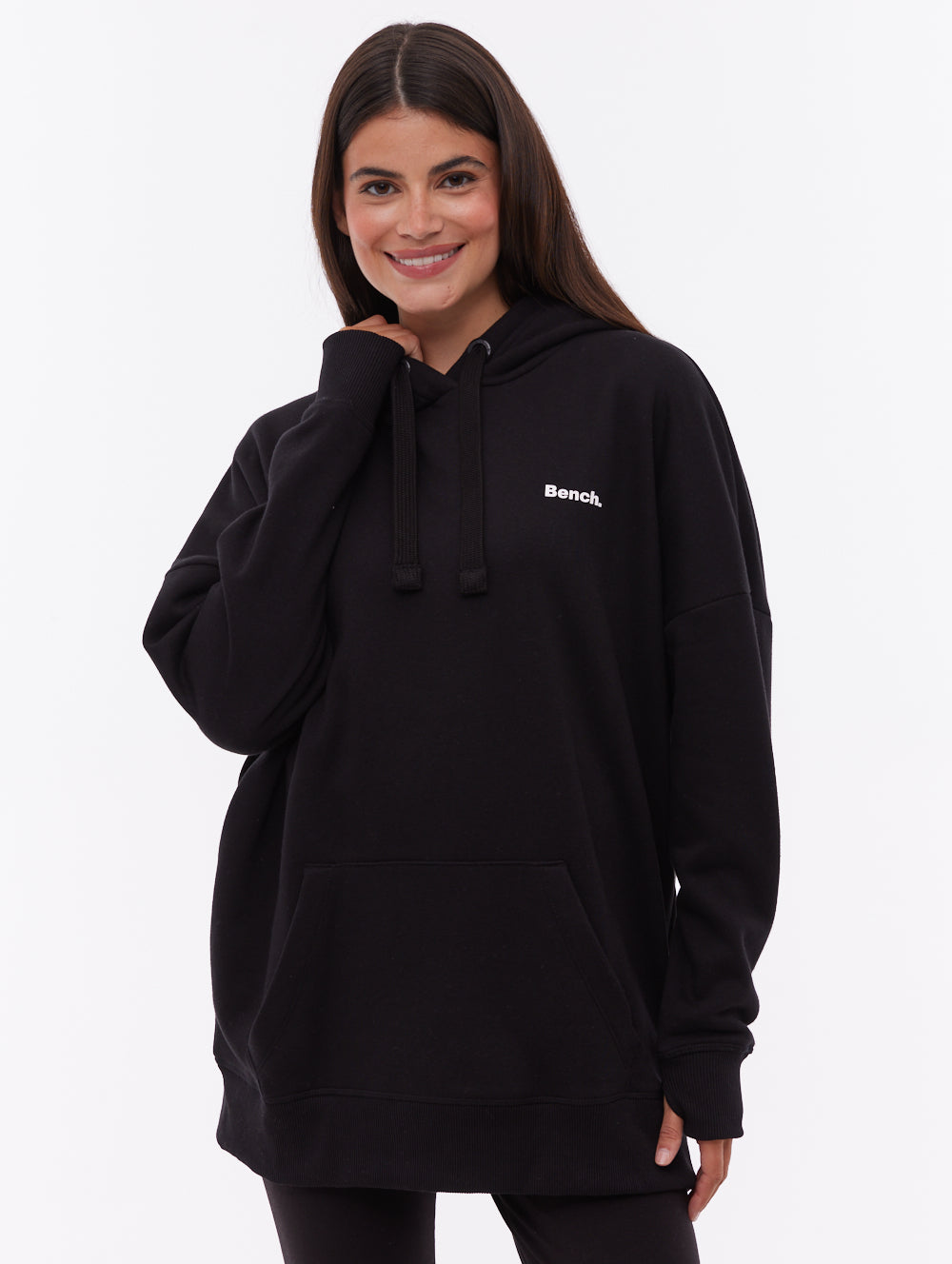 Darea Black BK001 Hoodies Oversized Small Logo Shot 1