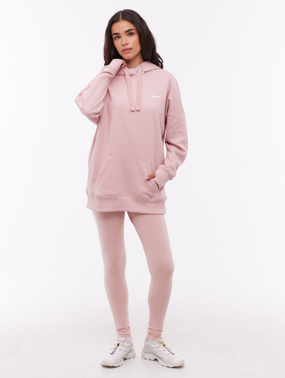Darea Pink PK021 Hoodies Oversized Small Logo Shot 1