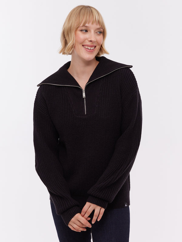 Thurynn Oversize Zippered Funnel Sweater | Bench Canada