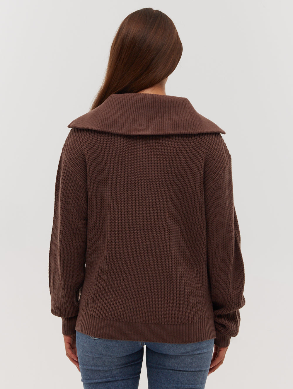 THURYNN Brown Knits 1/4 Zips Shot 4