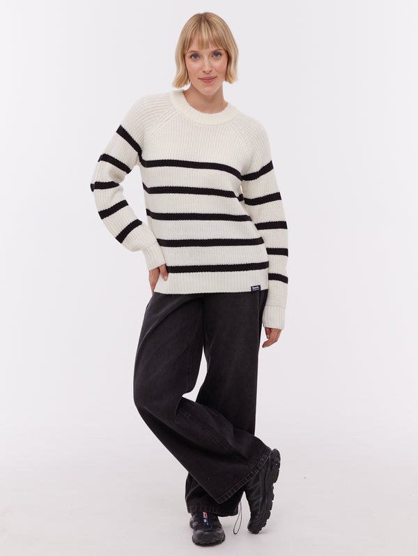 Lourine Striped Crew Neck Sweater | Bench Canada