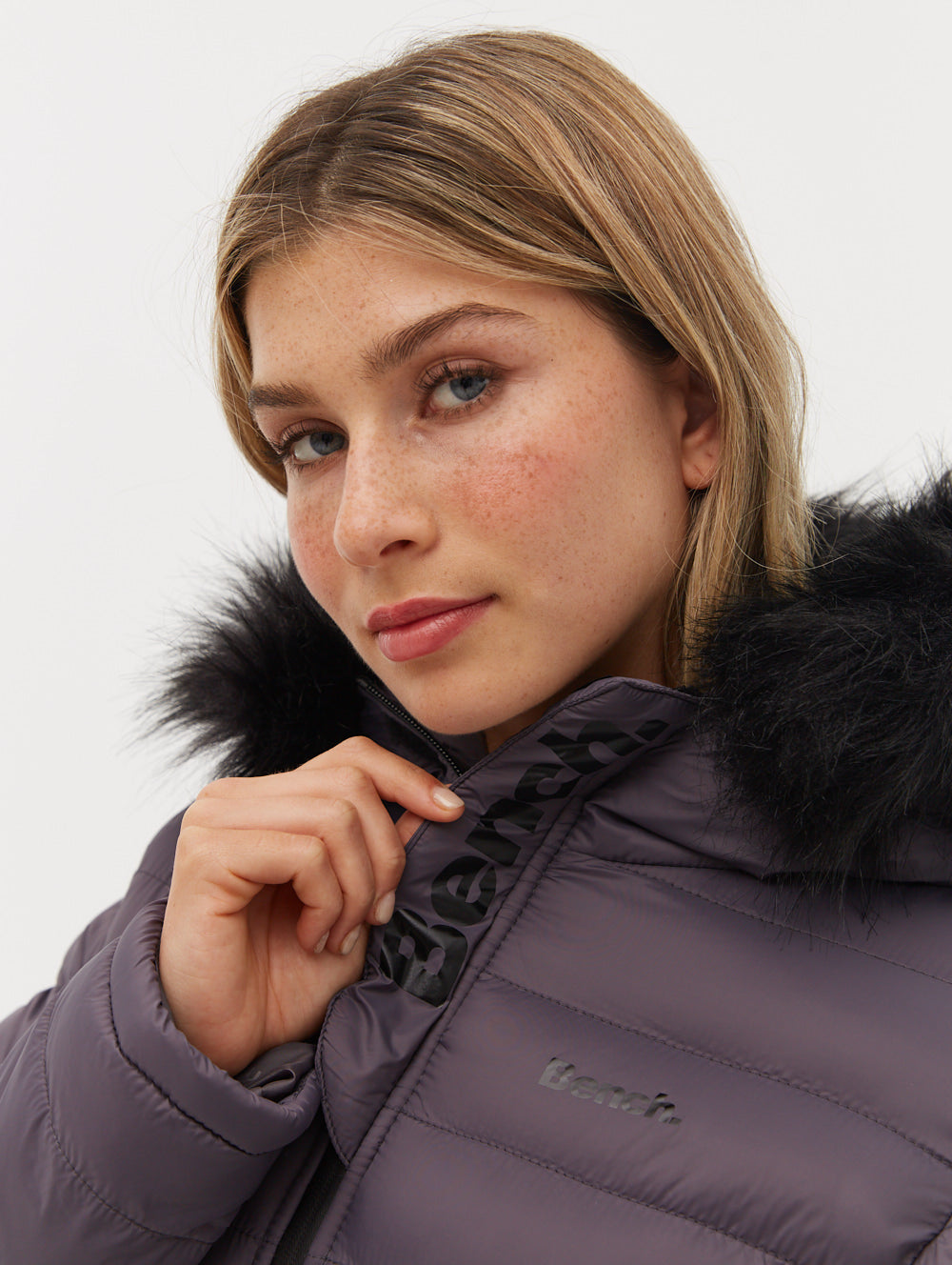 Ludlow Hooded Bomber Jacket - Grey