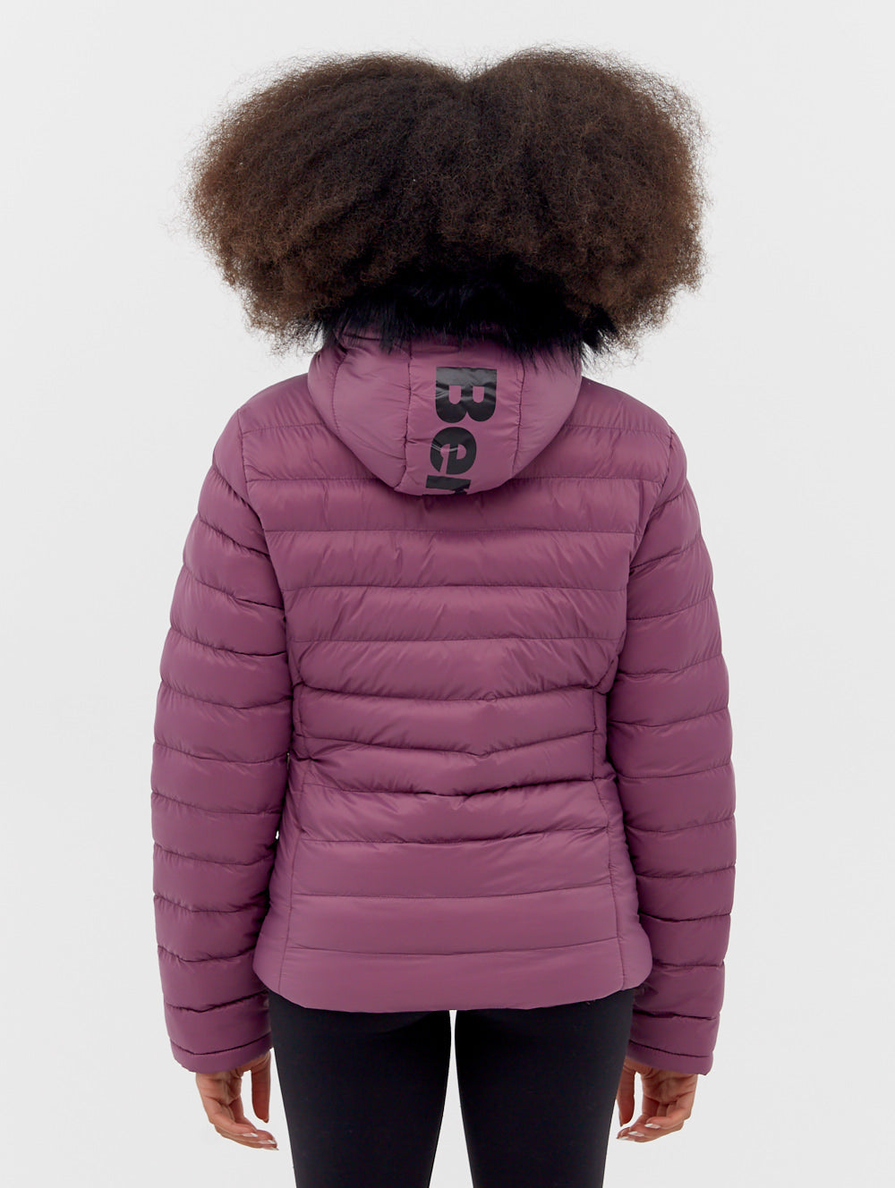 Ludlow Hooded Bomber Jacket - Purple