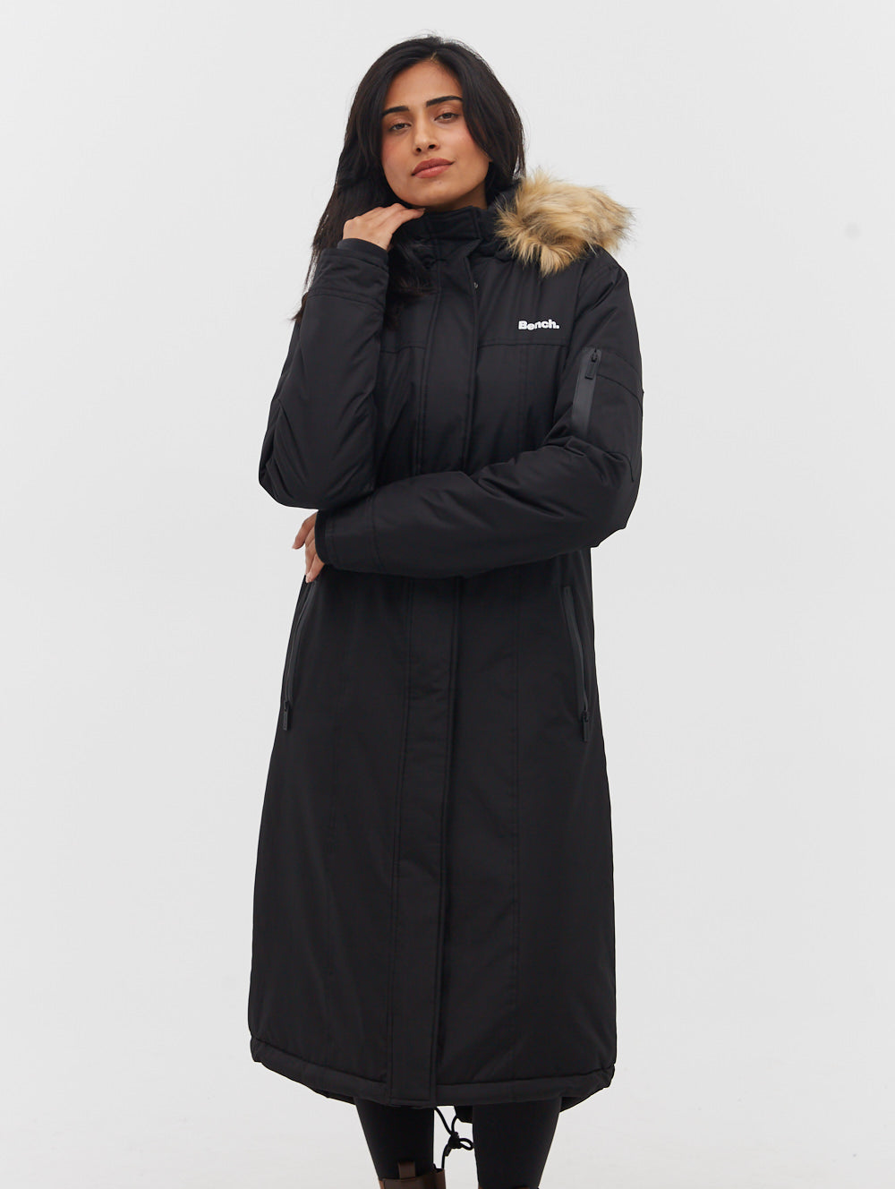 Skylar Hooded Parka - Black