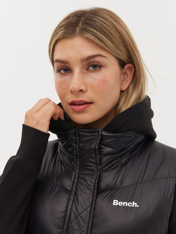 Bench Nicolette Maxi Puffer Vest in Black