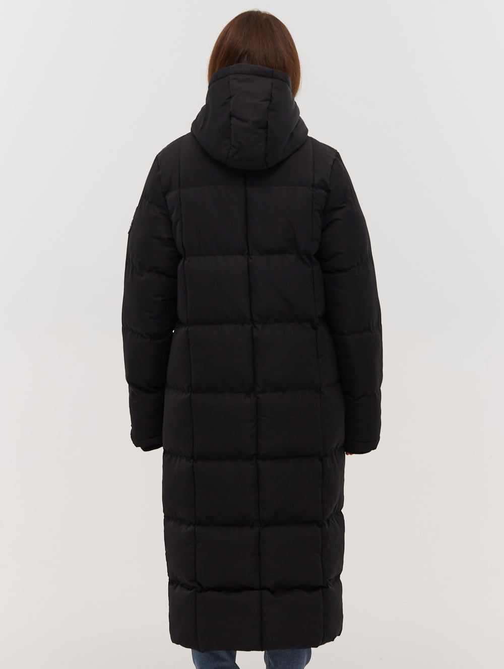 Polli Long Puffer Parka - Black