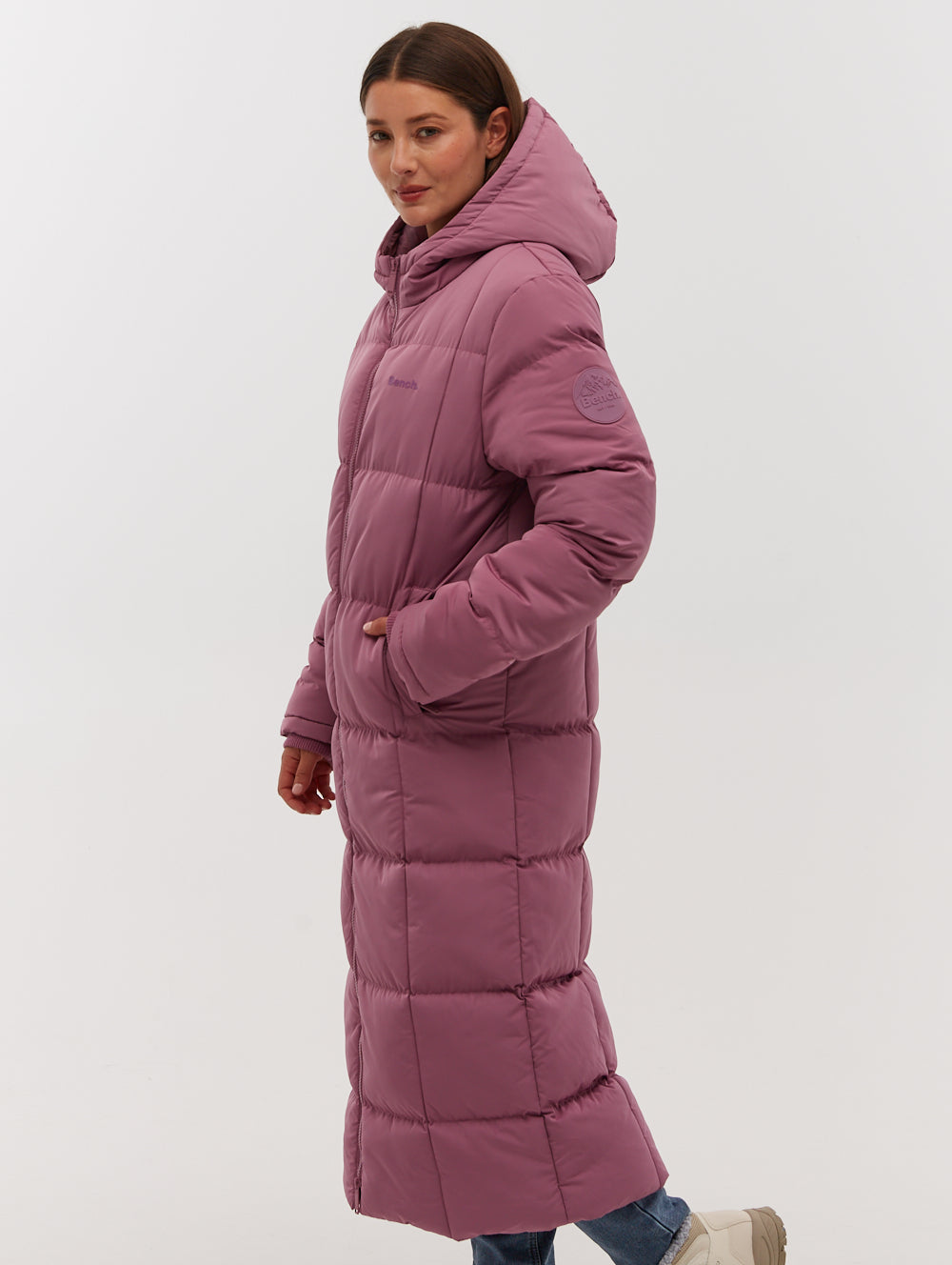 Polli Long Puffer Parka - Purple
