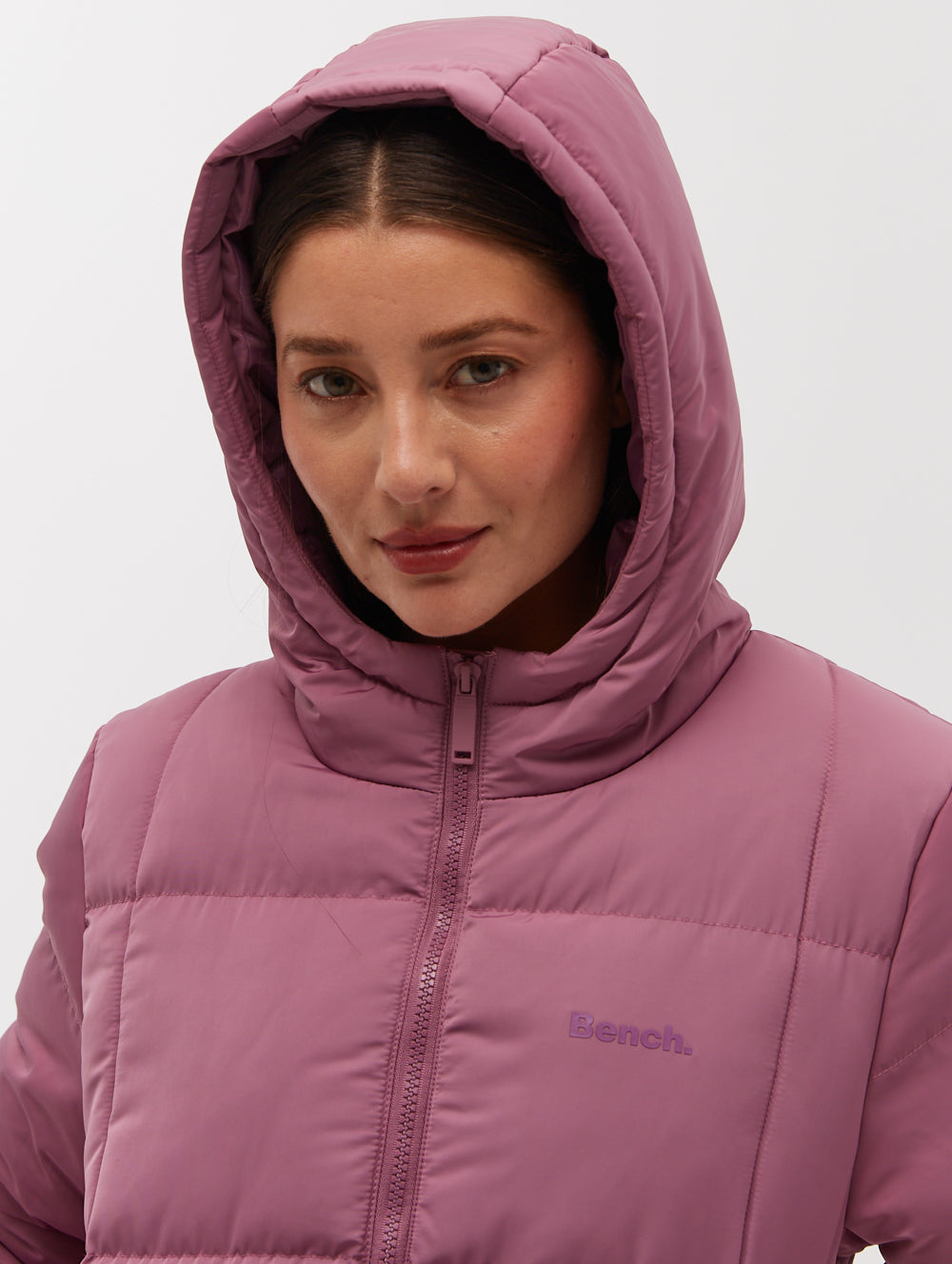 Polli Long Puffer Parka - Purple