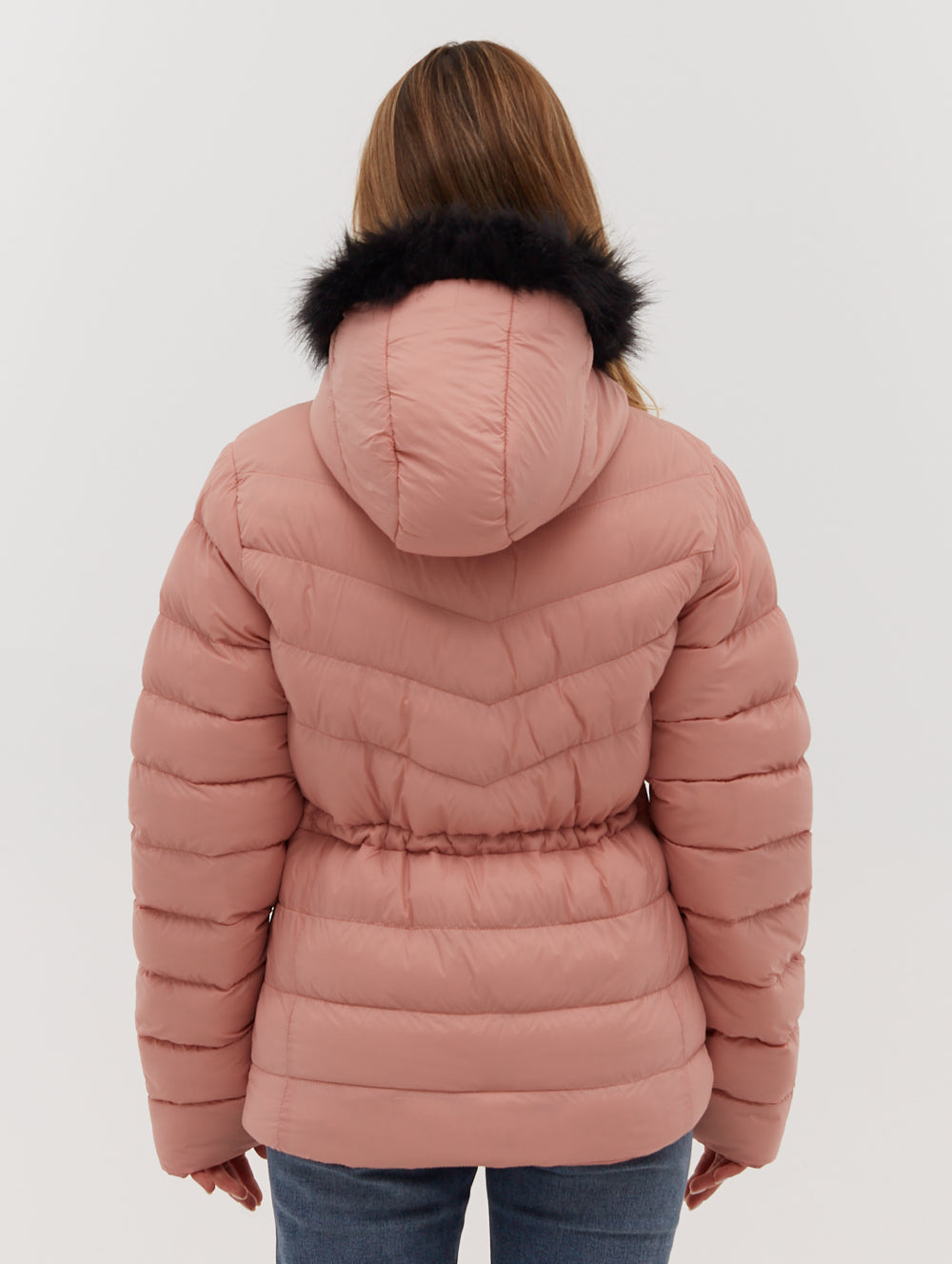 Inken Hooded Puffer Jacket - Pink