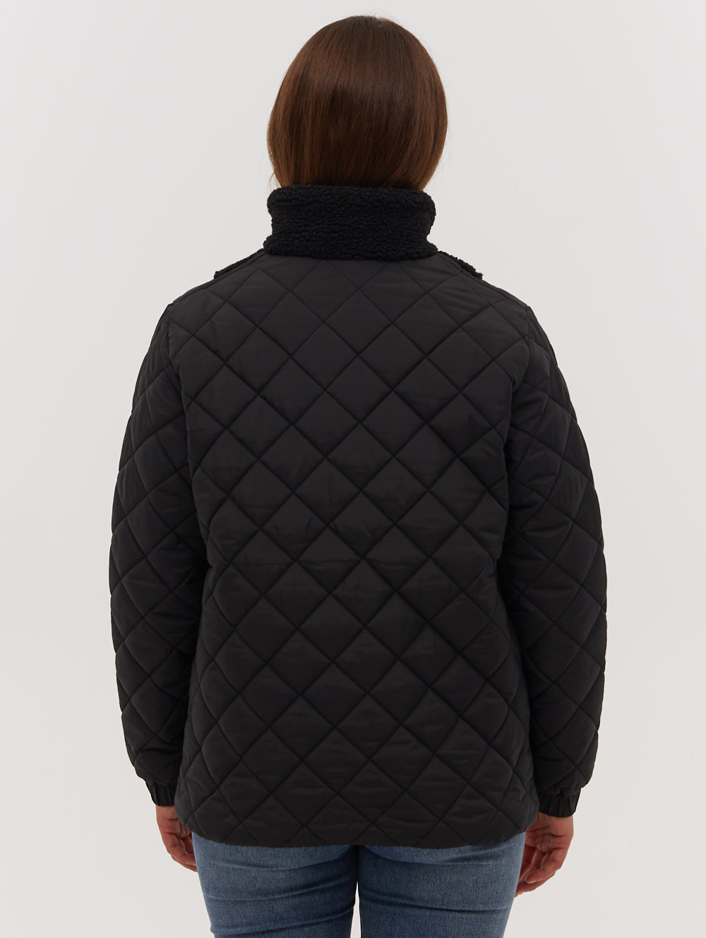 CHEL Black Outerwear 1/4 Zip Pullovers Shot 4