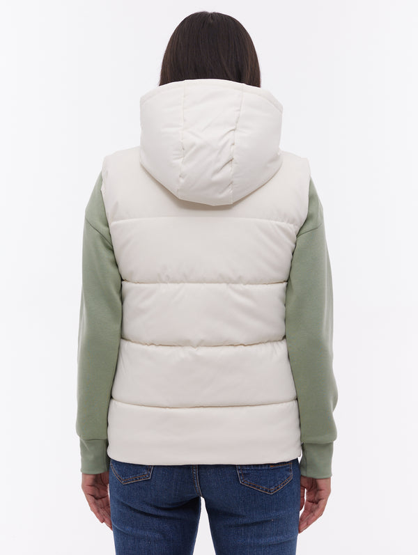 Hollew Hooded Vest - White - Bench