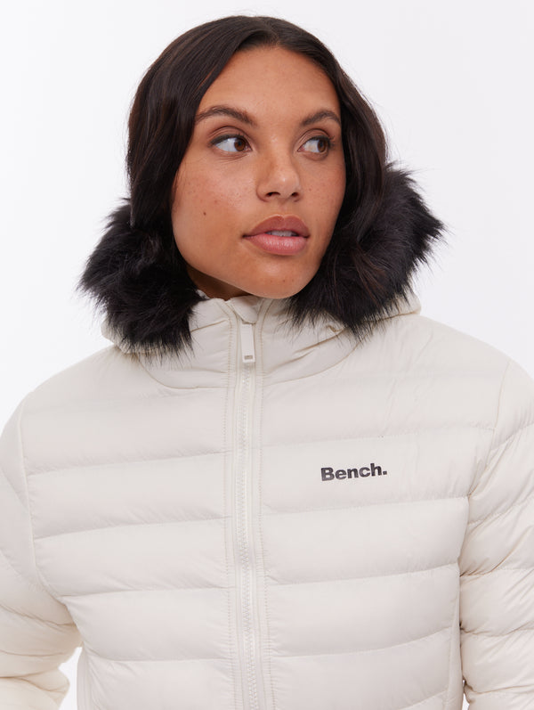 Veste Matelassée Cosima Avec Capuche - Taille 16 - Gris Multicolore - Occasion Comme Neuve