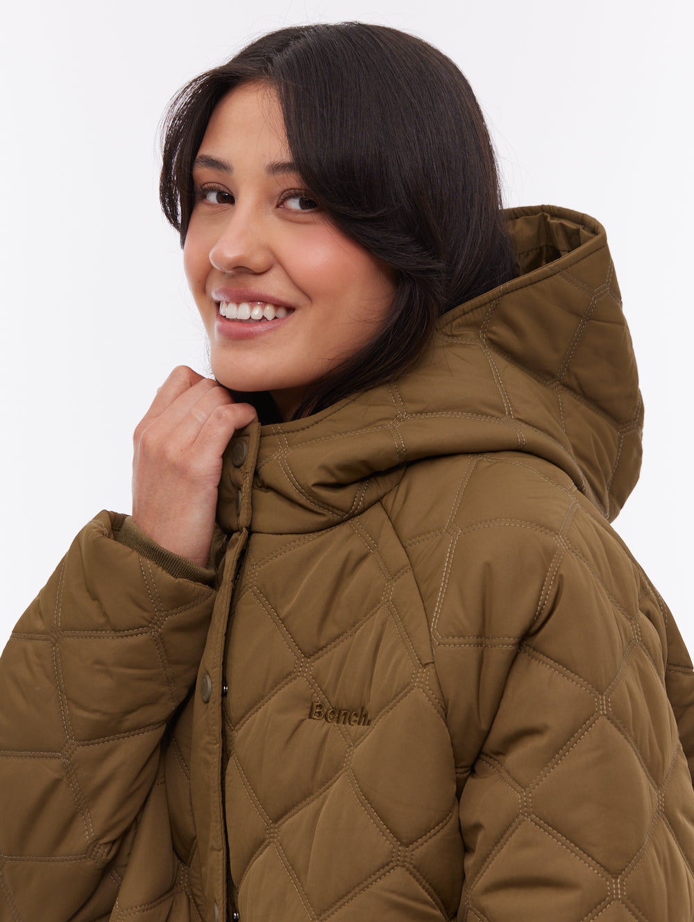 Gemna parka matelassé à chevrons - Vert
