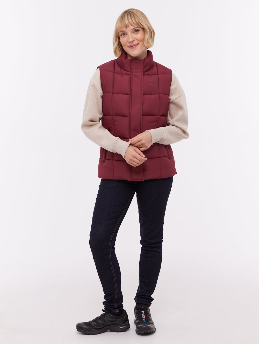 Kacie Puffer Vest - Red