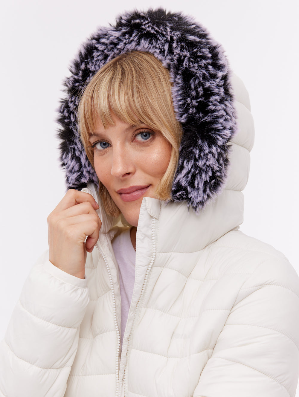 Harel Hooded Puffer Jacket - White