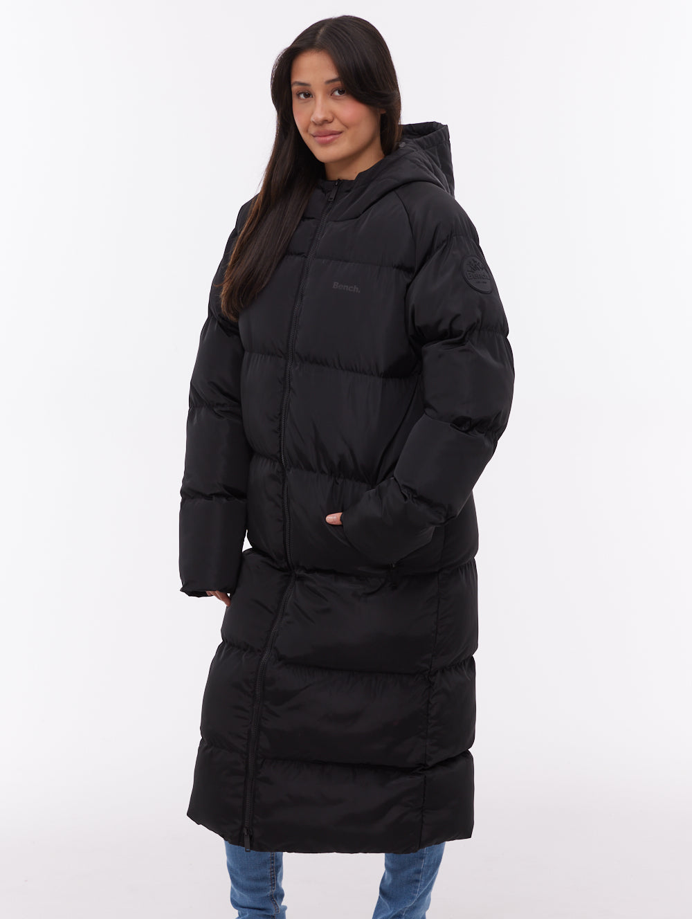 Larah parka matelassé mi-long - Noir