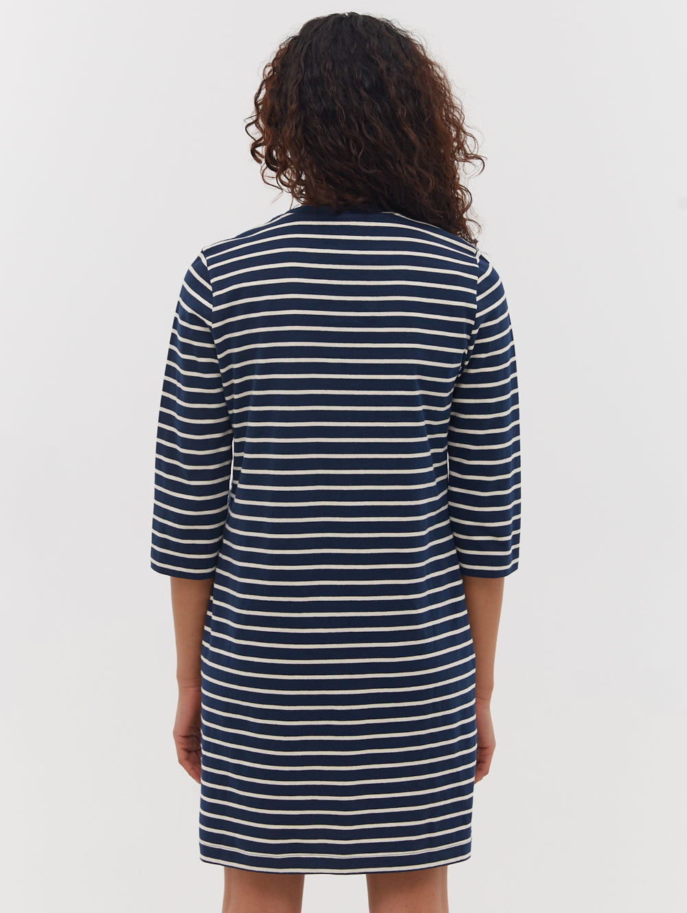 Mab Striped 3/4 Sleeve Dress - BN4N128273