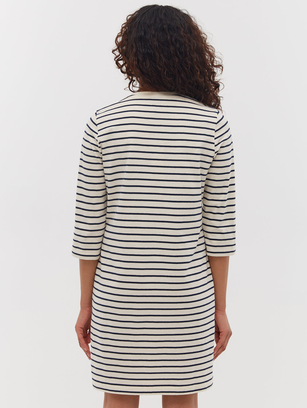 Mab Striped 3/4 Sleeve Dress - BN4N128273