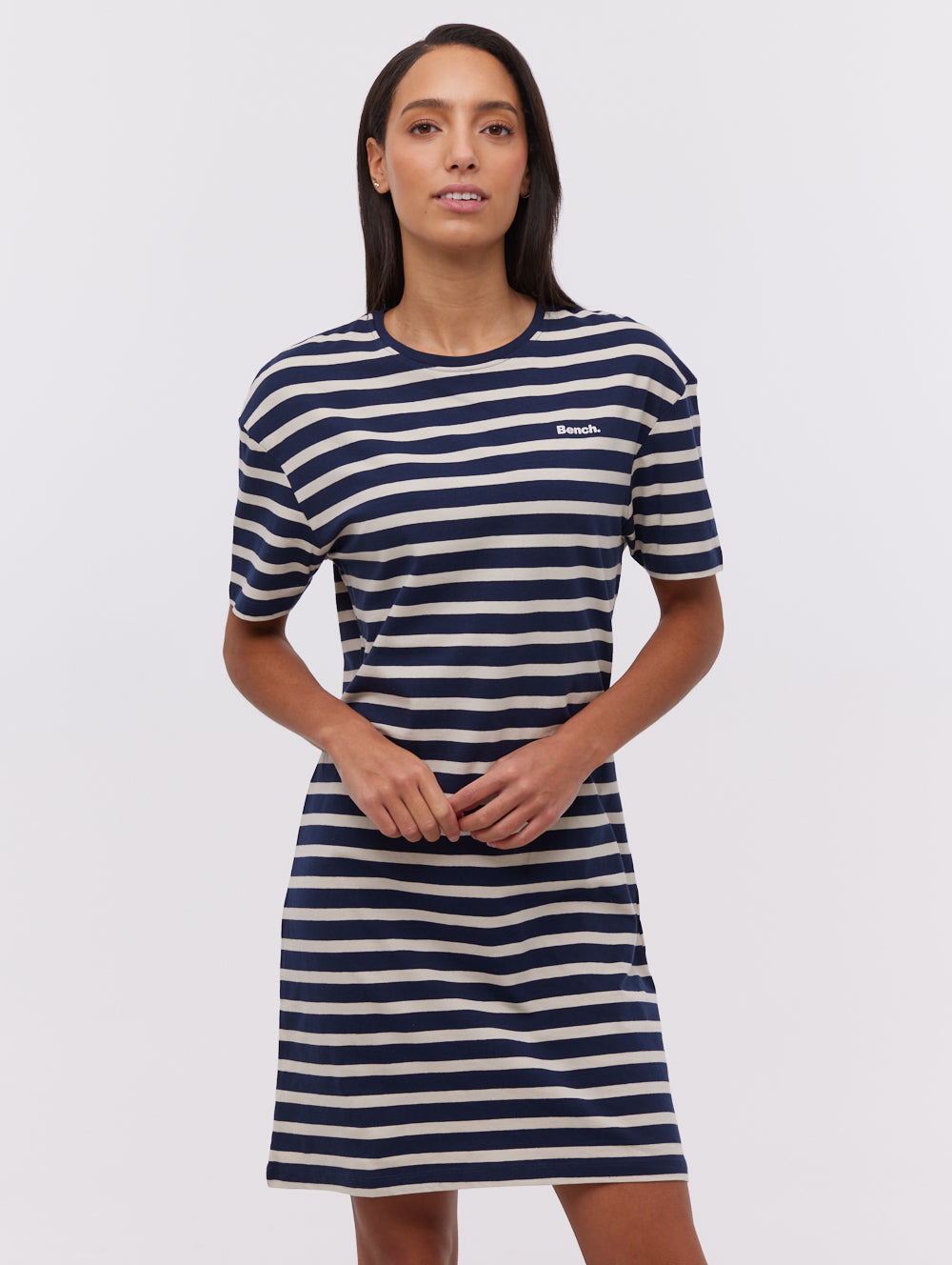 Frandi Striped T-Shirt Midi Dress