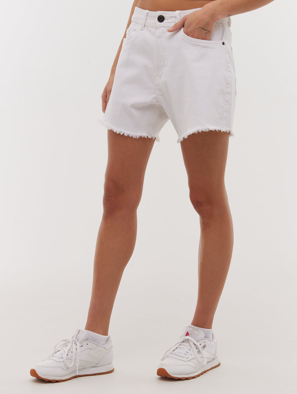 Kaylie High Rise Jean Shorts