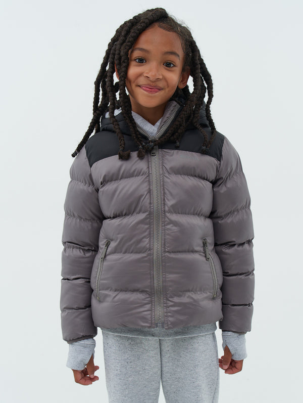 Boys grey 2024 puffer jacket