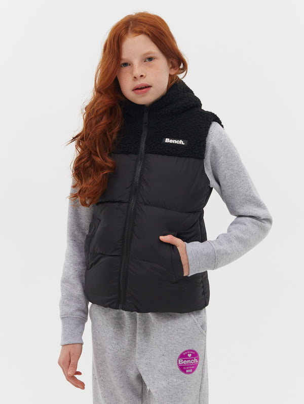 Kids black puffer clearance vest