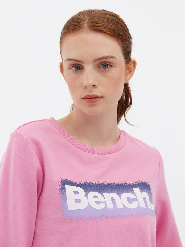 Pink crew sales neck jumper