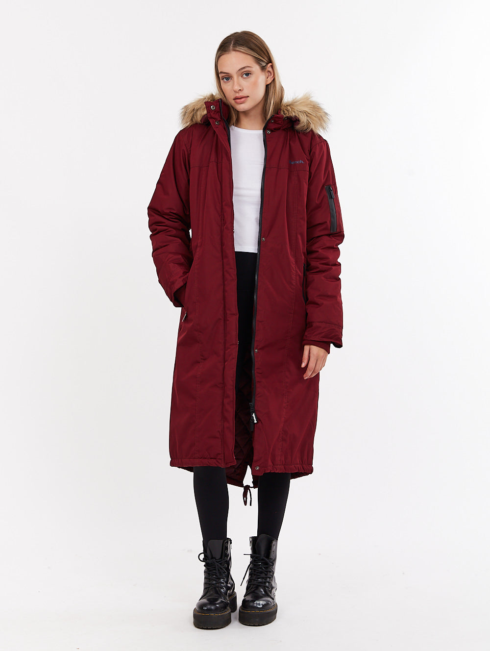 Skylar Hooded Parka - Red