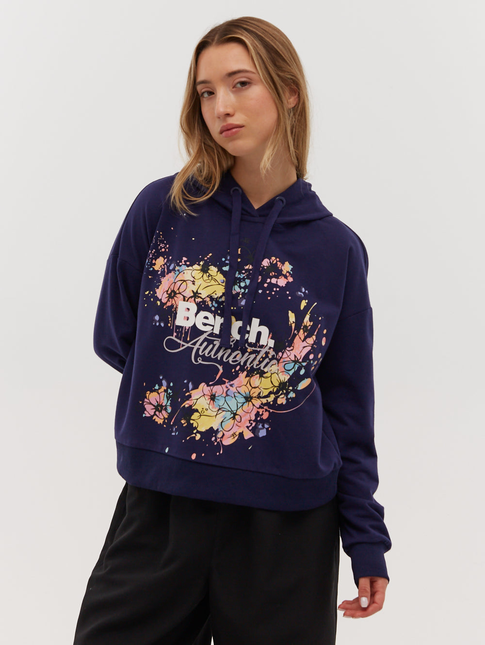 Florence French Terry Cropped Pullover Hoodie