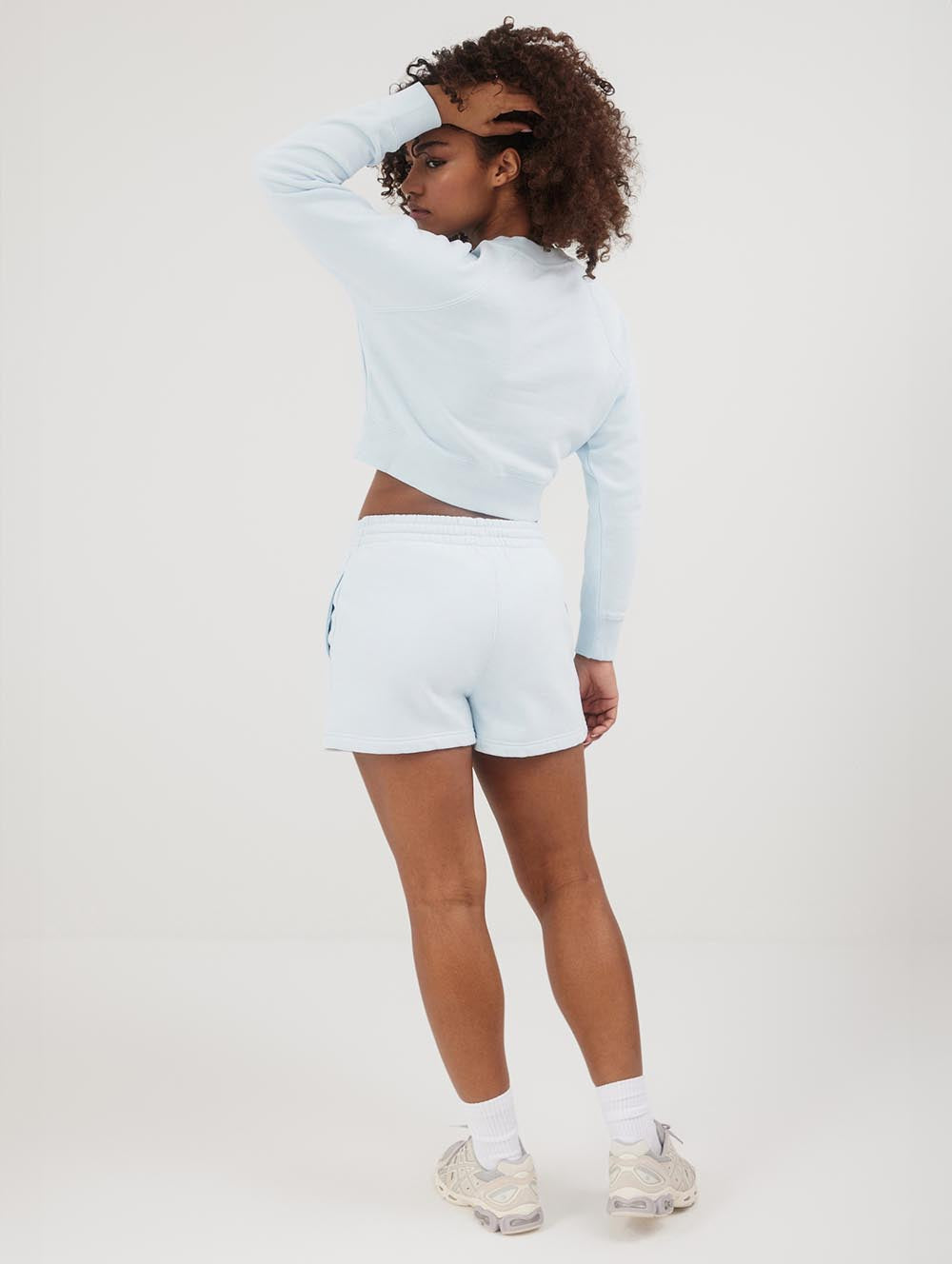 Crew neck 2024 cropped sweatshirt