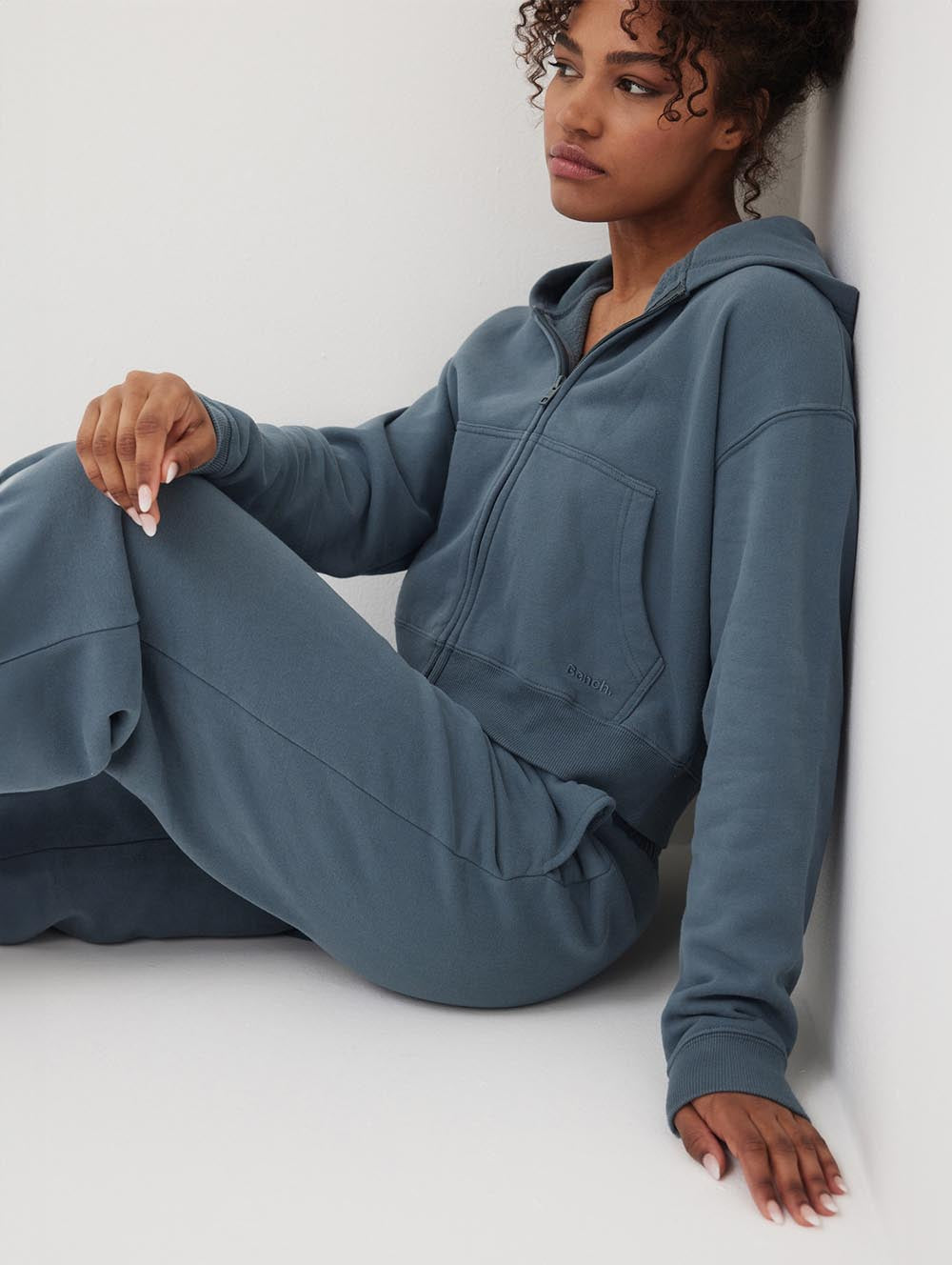 Womens Whitley Eco-Fleece Cropped Zip Hoodie - BLEH10502 - Bench