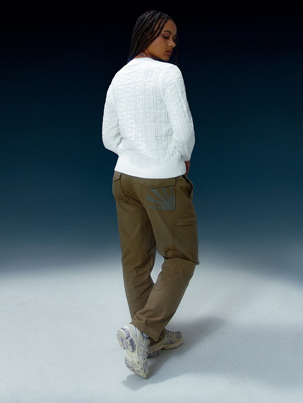 Mallow Fleece Half Zip Pullover - Studio White, Women's Sweaters + Hoodies