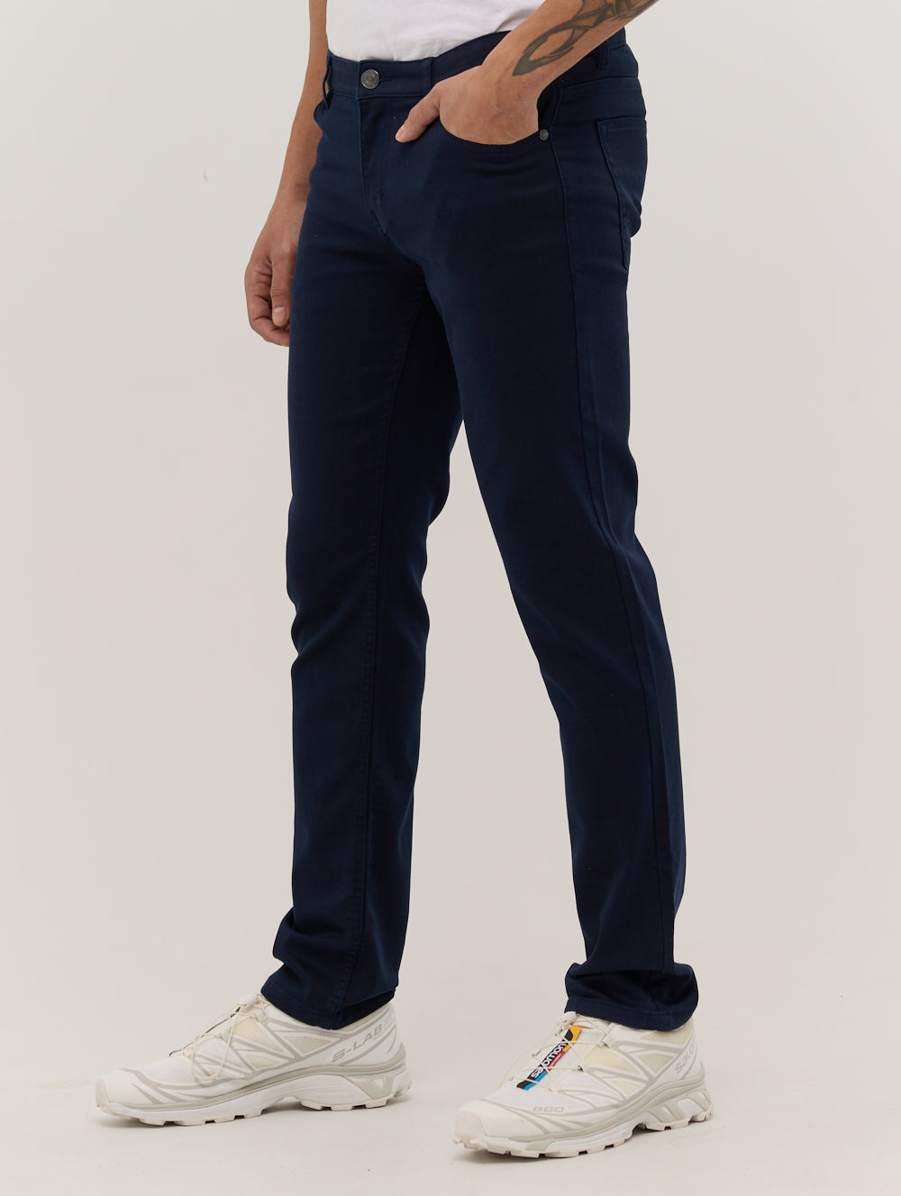 Cole Comfort Knit 5-Pocket Jeans