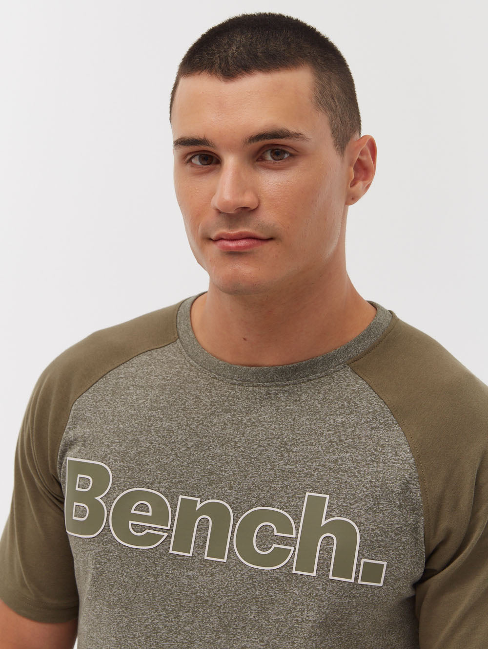 Runcorn Colorblock Raglan Sleeve T Shirt L Khaki