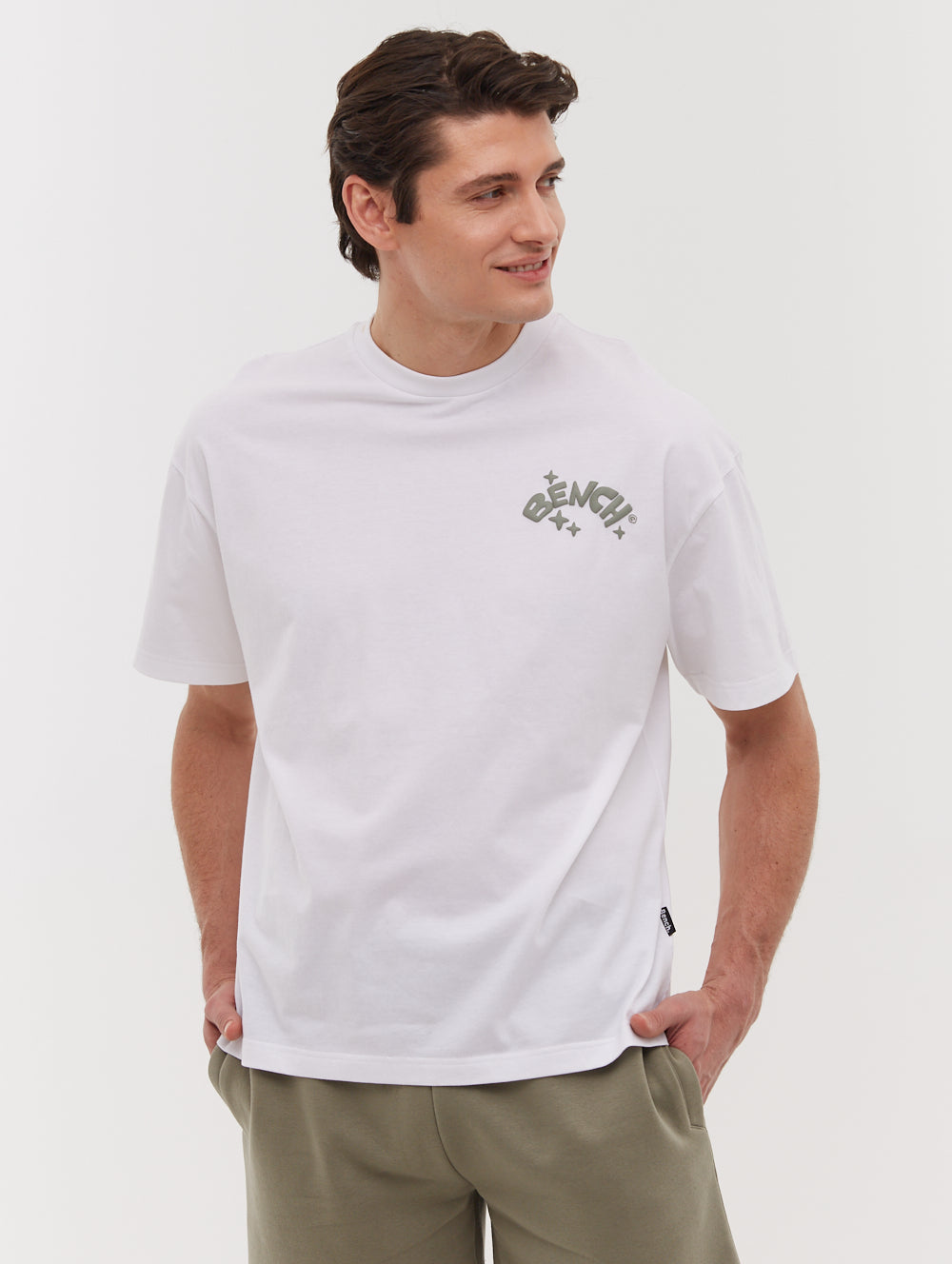 Tazoa Back Graphic T-Shirt - White - Bench