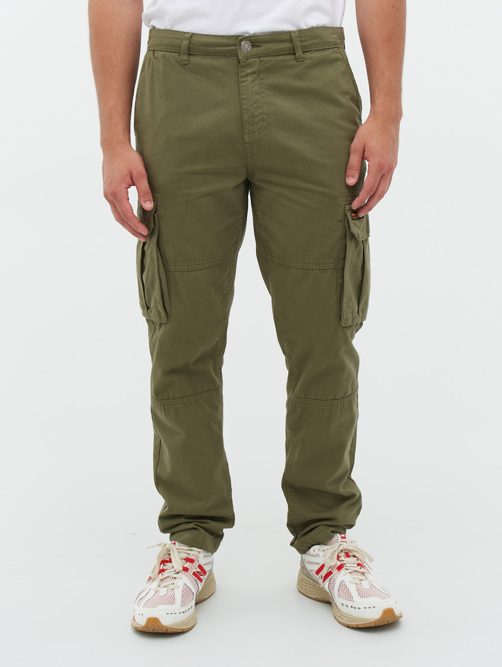 Twill Cargo Pants - Dark khaki green - Ladies