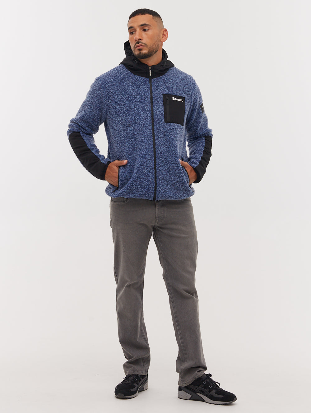 Marezi Single Patch Pocket Zip-Up Sherpa