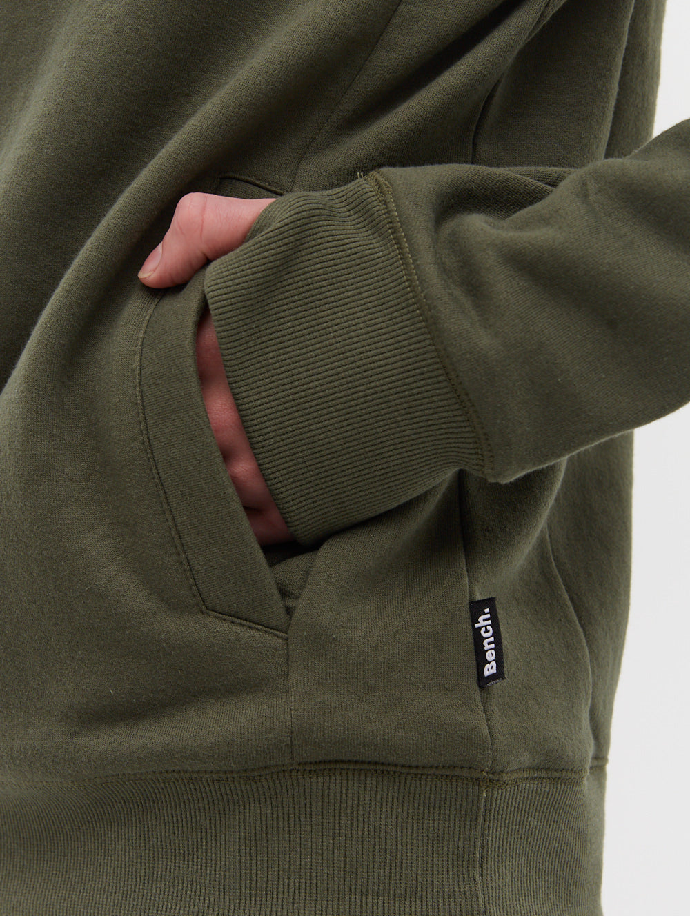 Strike Olive Zipper/Top in Polyester Fleece