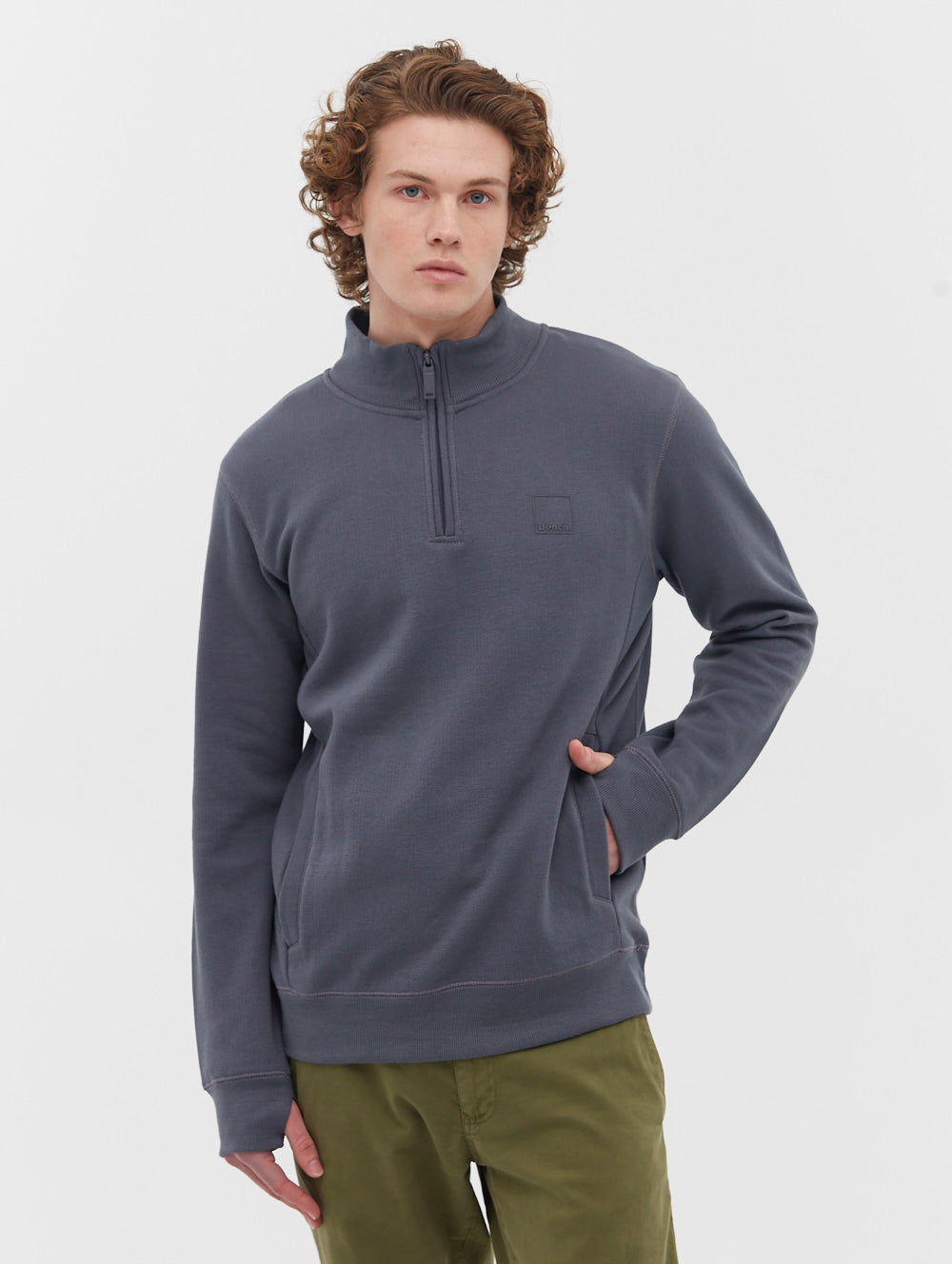 Tranto Pique Quarter Zip Funnel Neck - BN2E124941