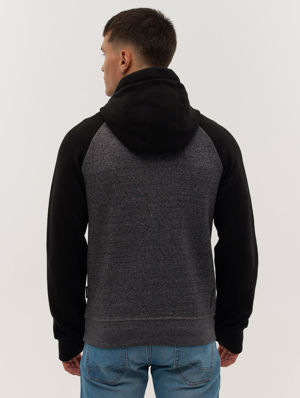 Saltney Raglan Sleeve Color-Block Hoodie