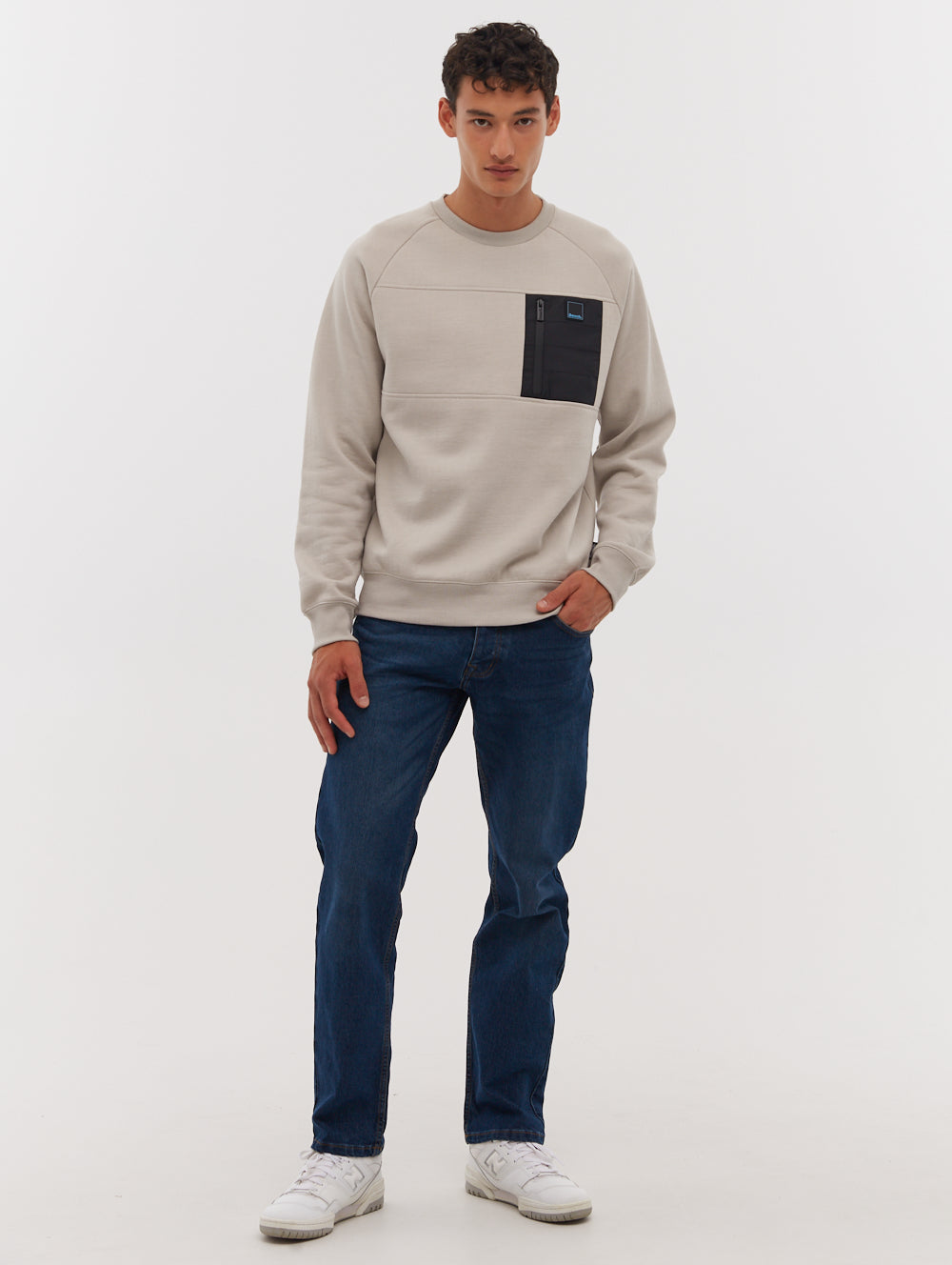 Marton Chest Pocket Crew Neck Sweatshirt