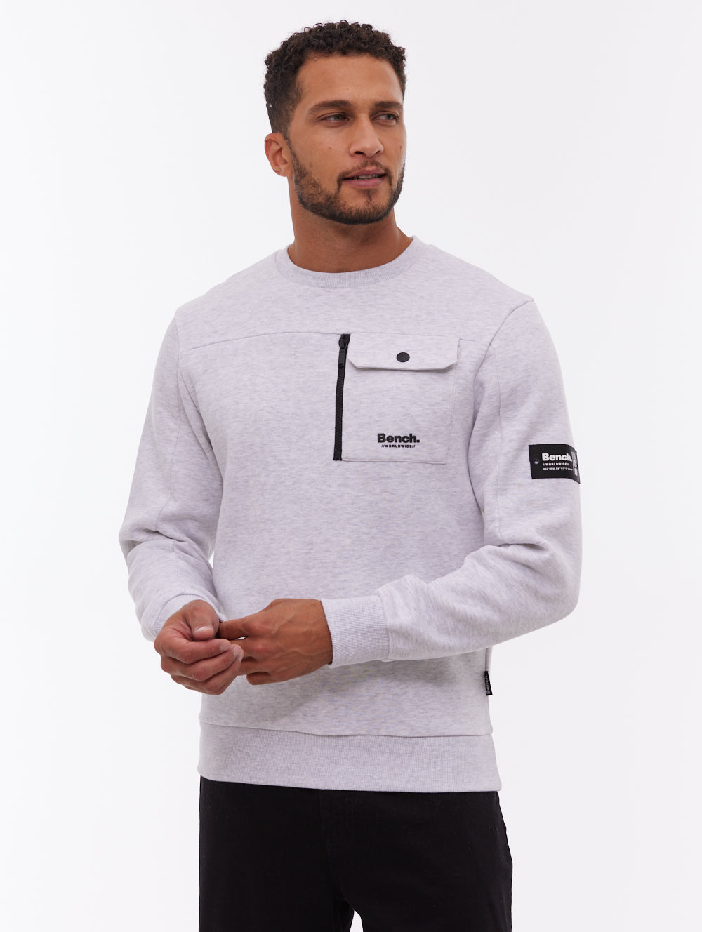 Rissio Utility Crew Neck - Grey - Bench