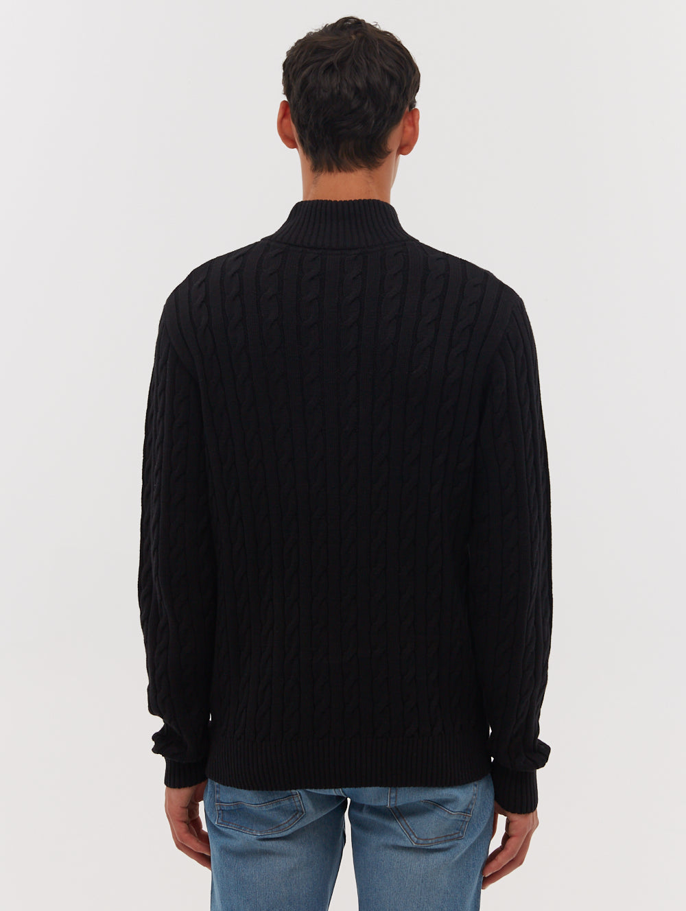 Selsey Funnel Neck Quarter-Zip Sweater