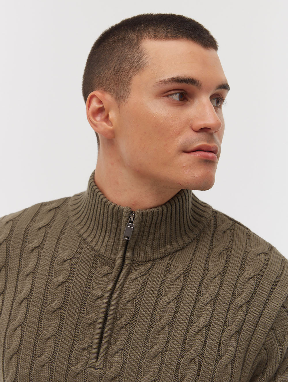 Selsey Funnel Neck Quarter Zip Sweater