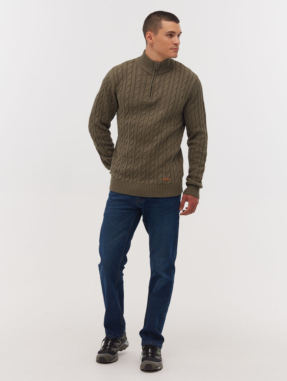 Selsey Funnel Neck Quarter Zip Sweater