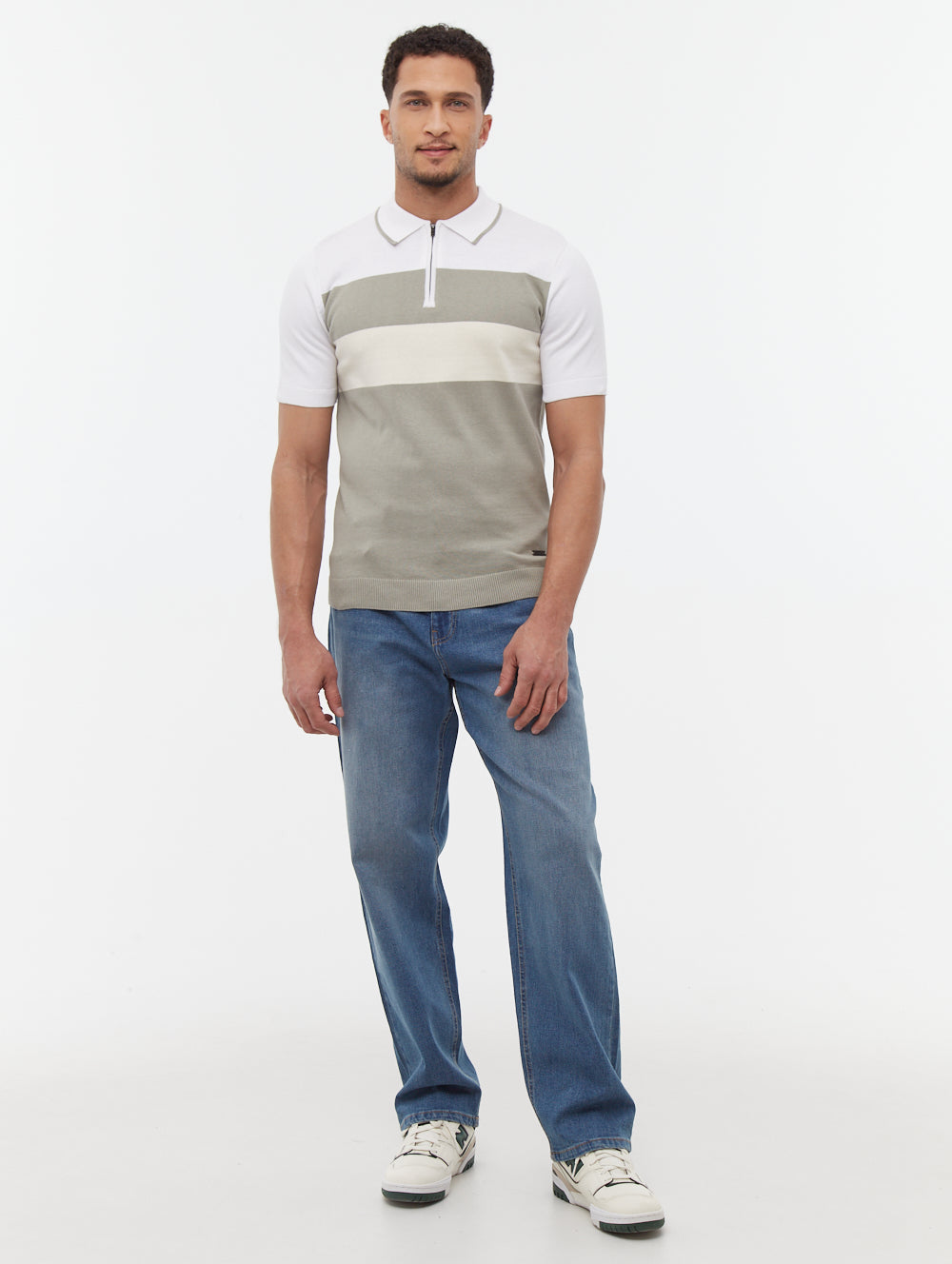 Aspinn Block Stripe Polo Shirt - Bench