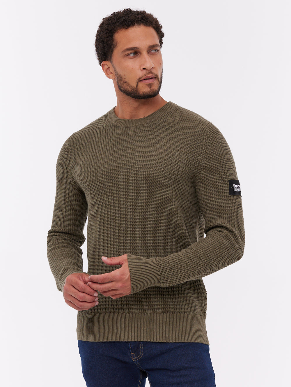Falum Crew Neck Sweater - Green