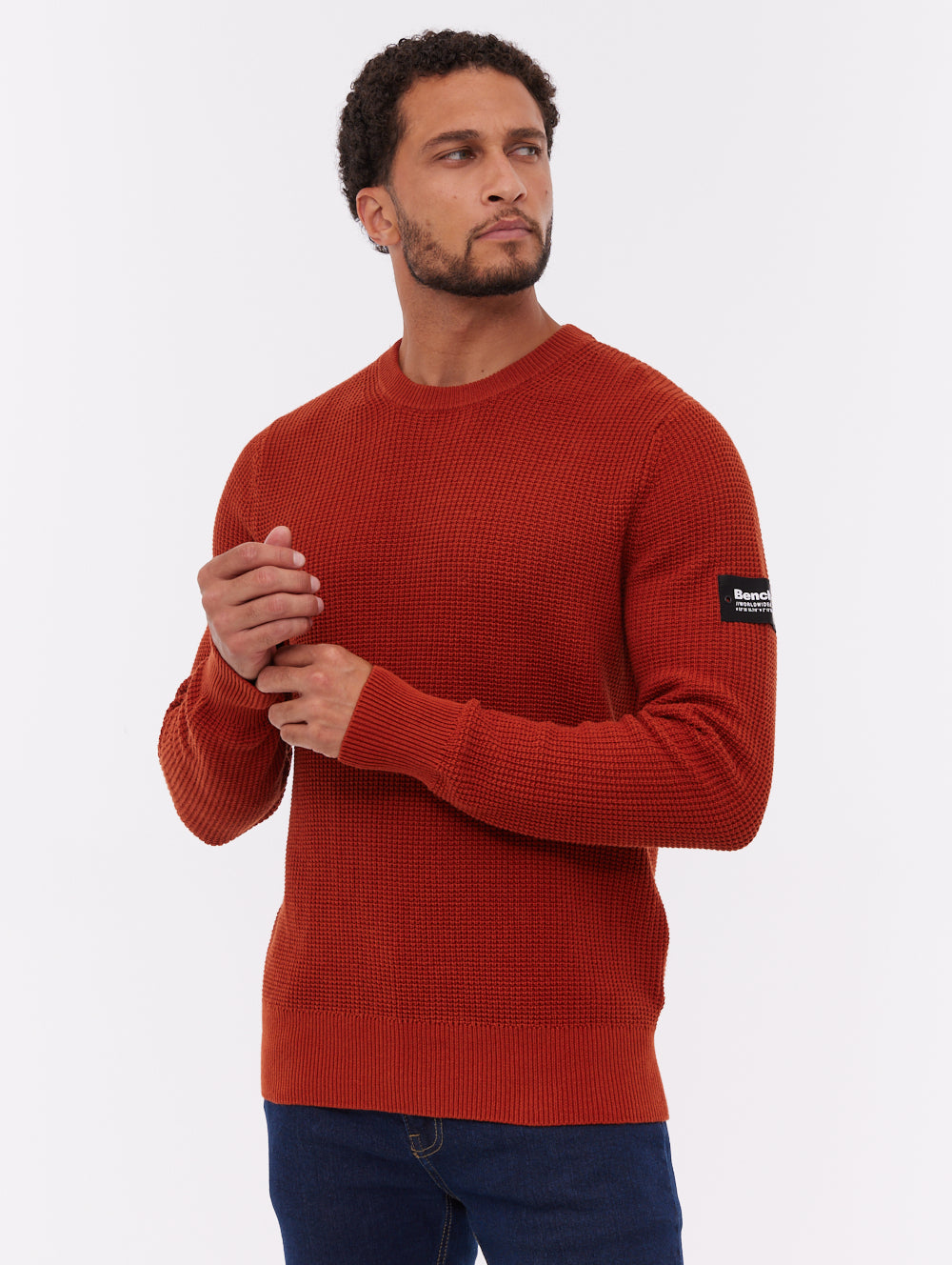 Falum Crew Neck Sweater - Orange