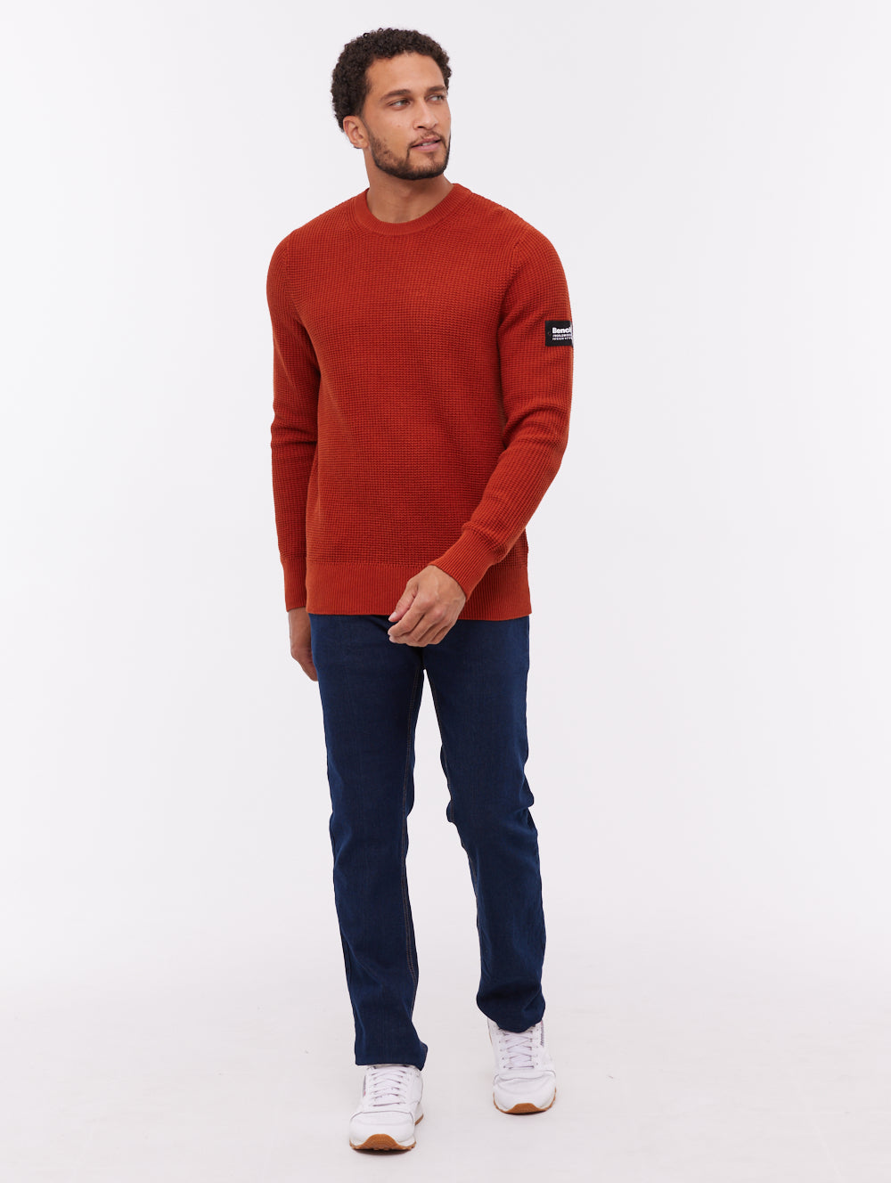 Falum Crew Neck Sweater - Orange